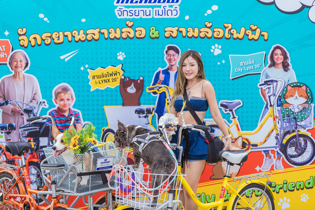 ภาพบรรยากาศสุดประทับใจ! จักรยานเมโดว์ (MEADOW) ยกทัพสามล้อพาน้องๆ สี่ขาเที่ยวในงาน Pattana Pet Run 2025
