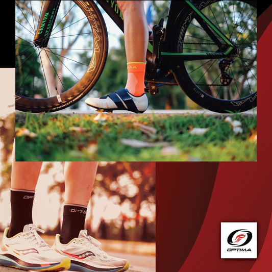 Optima ถุงเท้าปั่น-วิ่ง ไตรกีฬา Cool-MAX