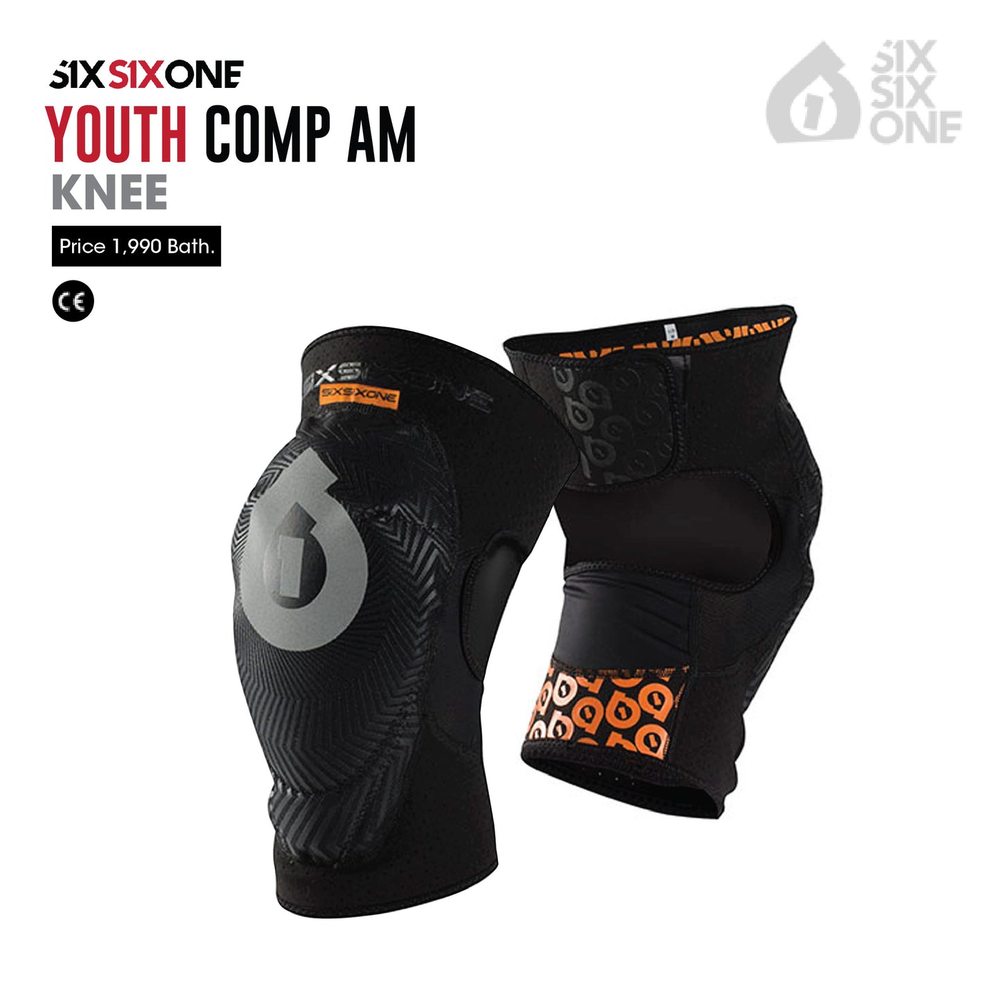 SIXSIXONE สนับเข่า 661 COMP AM KNEE - BLACK