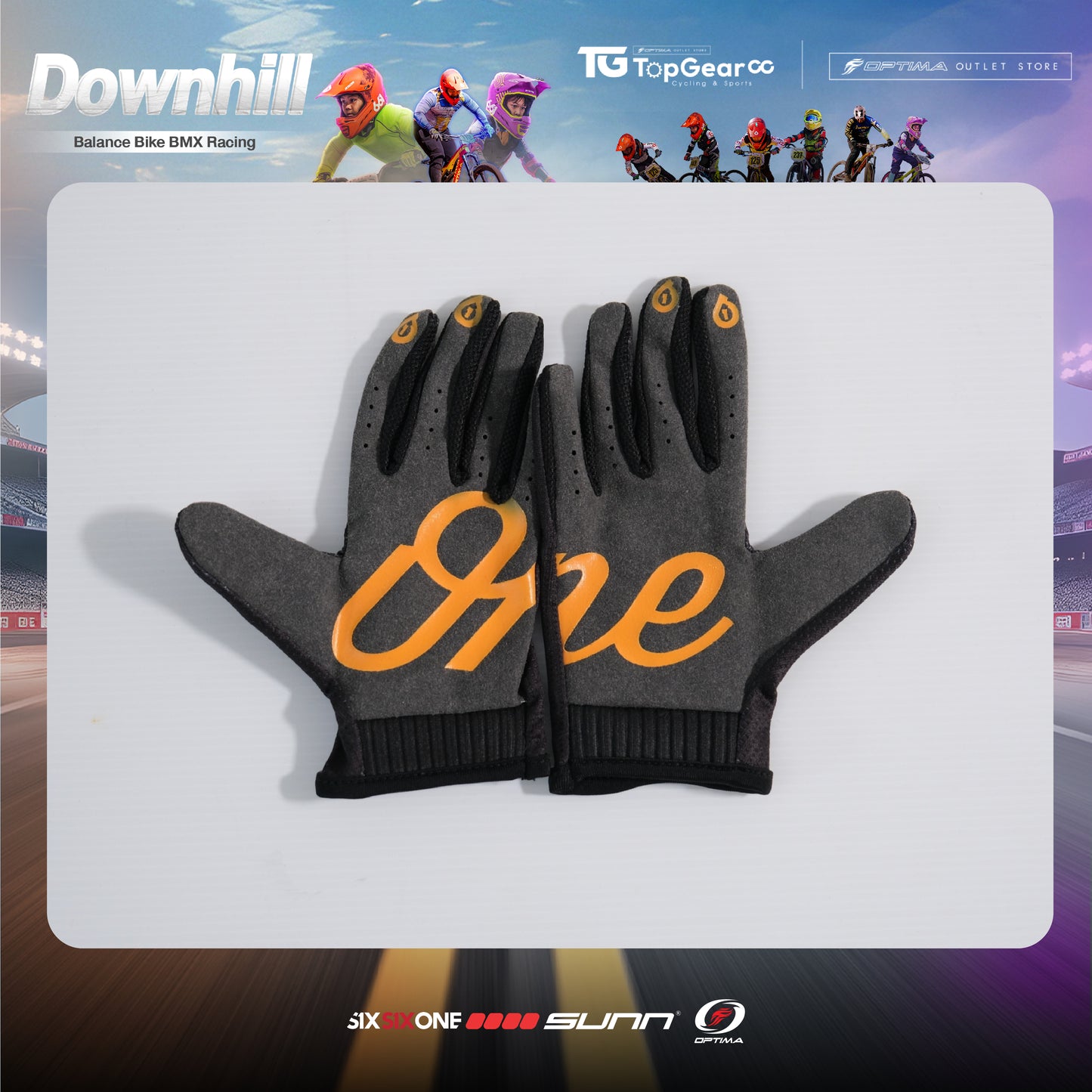 SIXSIXONE ถุงมือเต็มนิ้ว 661 BMX รุ่น YOUTH COMP