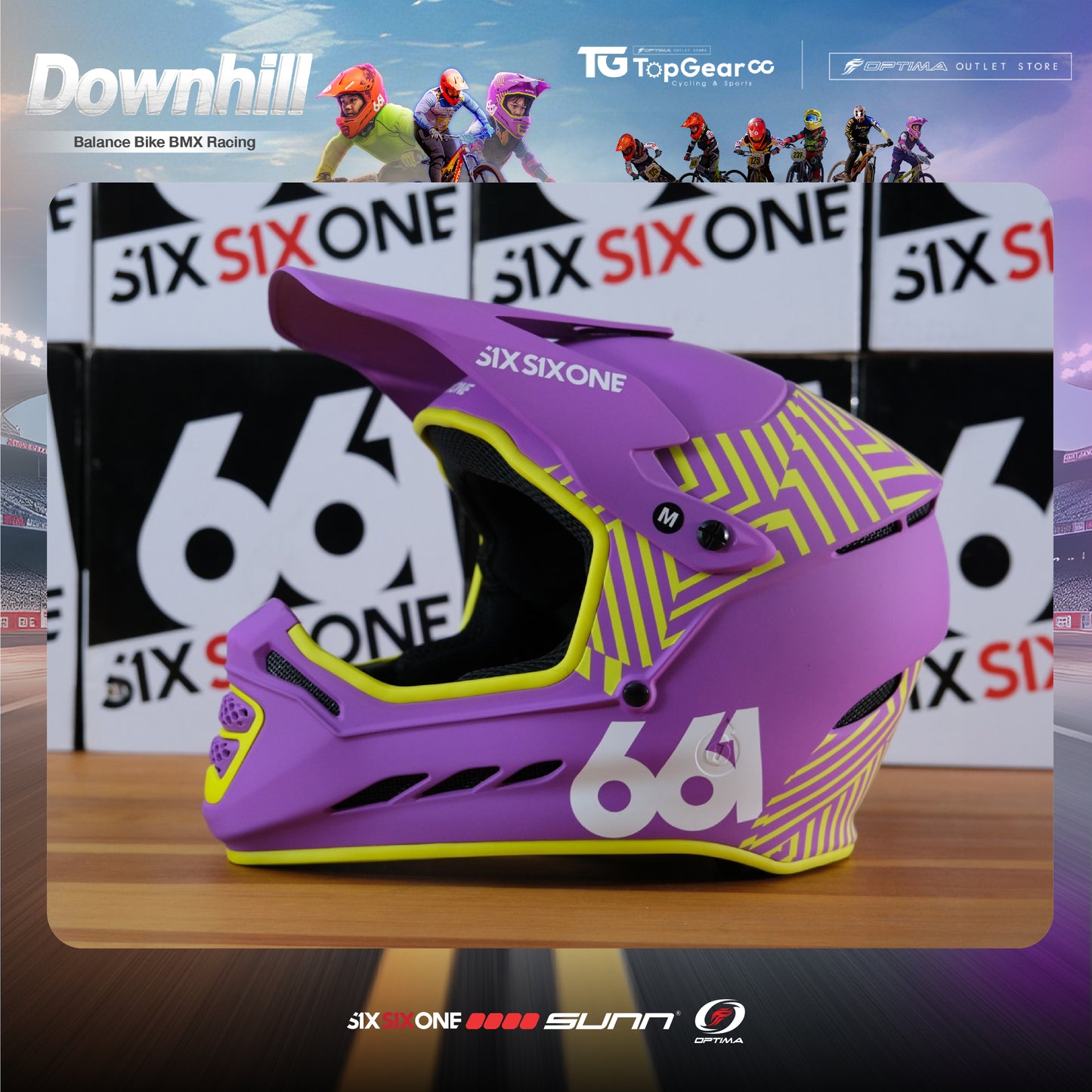SIXSIXONE หมวกกันน็อคจักรยานเต็มใบ 661 รุ่น RESET HELMET - Full Face