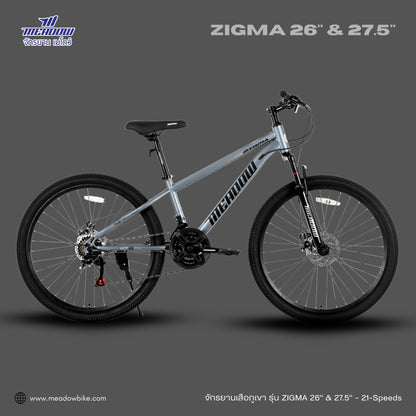 MEADOW จักรยานเสือภูเขา รุ่น ZIGMA ล้อขนาด 26 & 27.5 นิ้ว 21SP MY26