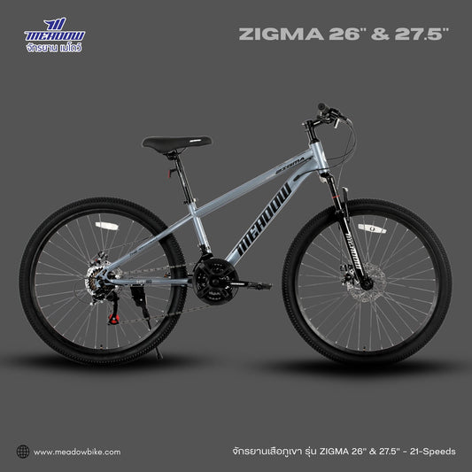 MEADOW จักรยานเสือภูเขา รุ่น ZIGMA ล้อขนาด 26 & 27.5 นิ้ว 21SP MY26