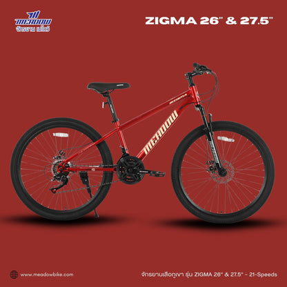 MEADOW จักรยานเสือภูเขา รุ่น ZIGMA ล้อขนาด 26 & 27.5 นิ้ว 21SP MY26