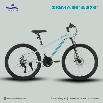 MEADOW จักรยานเสือภูเขา รุ่น ZIGMA ล้อขนาด 26 & 27.5 นิ้ว 21SP MY26