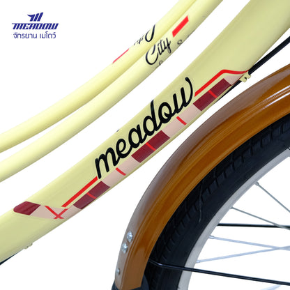 MEADOW จักรยานแม่บ้าน รุ่น CITY VINTAGE MIT 24 นิ้ว
