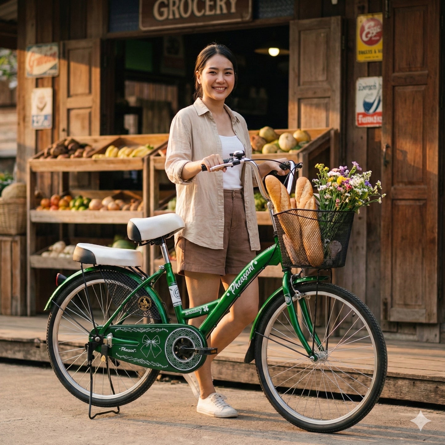 PHEASANT จักรยานแม่บ้าน "เฟสสัน" รุ่น Bowdang 24"