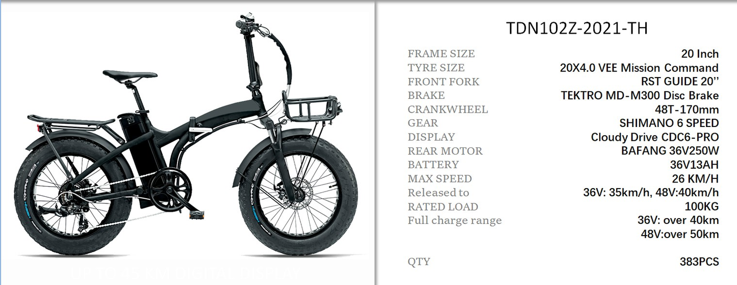 ARMONY จักรยานไฟฟ้า-พับได้-ล้อโต รุ่น ASSO 20" เกรดส่งออกยุโรป